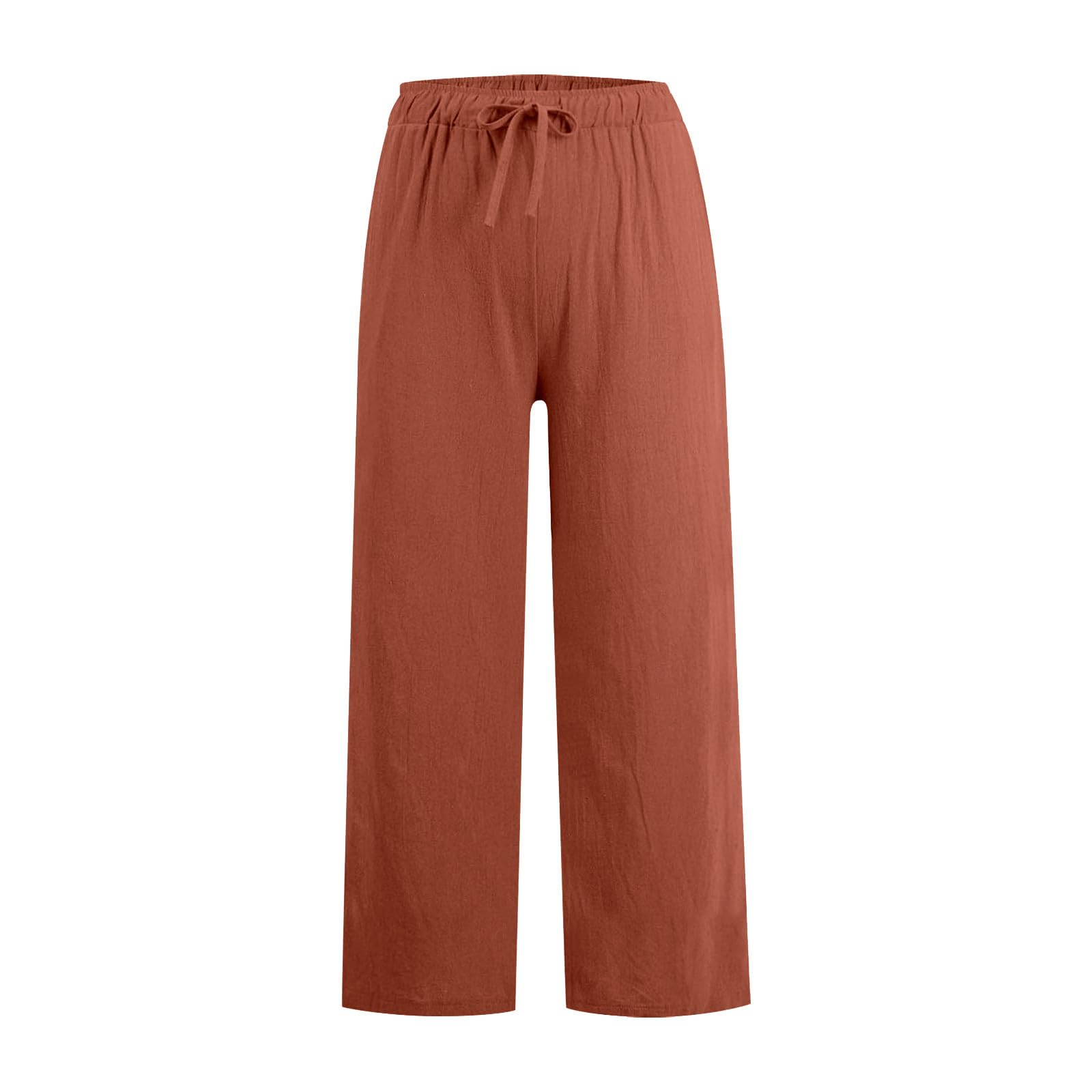 Lightweight Linen Pants for Women - Wide Leg Summer Palazzo Pants for Beach & Travel