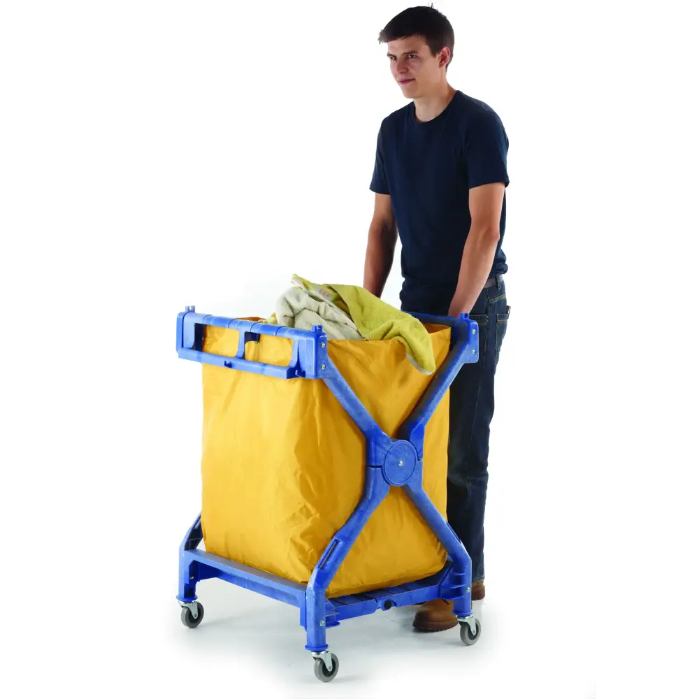Foldable Laundry Cart with Wheels - Portable Clothes Hamper for Home, Dorm, or Apartment - Perfect for Laundry Room, Bedroom, or Closet Organization