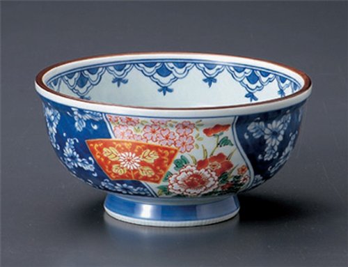 Premium Japanese Porcelain Ramen Bowls Set of 2 - Handcrafted Aritya-Yaki Nsome-Nishiki Ceramic Noodle Bowls for Udon, Soba & Teriyaki - Authentic Made in Japan Tableware for Home Dining & Restaurant Use