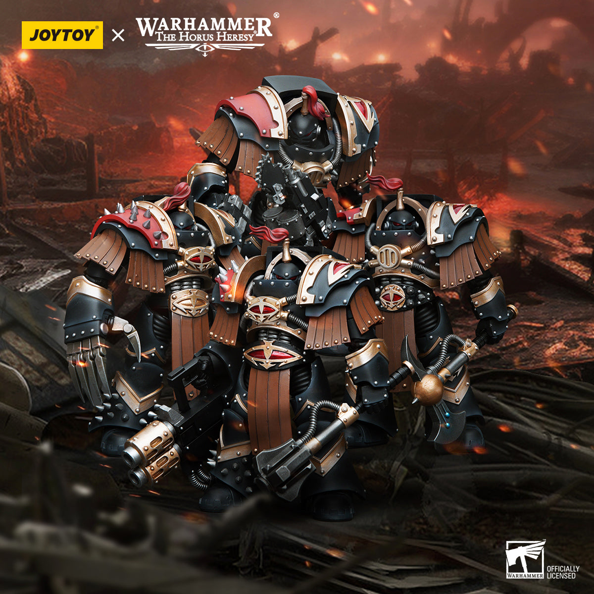 1/18 JOYTOY Warhammer The Horus Heresy Sons of Horus Justaerin Terminator Squad Action Figure - Collectible Miniature for Warhammer 40K Fans, Tabletop Gaming & Display