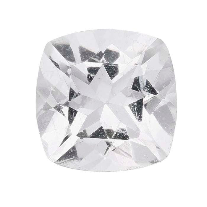 Natural Genuine Arkansas Ice Quartz - White Clear Crystal Quartz Loose Stones (6mm, 8mm, 10mm Cushion Cut, VVS) | Mined & Cut in USA | Perfect for Jewelry Making, Healing Crystals & Meditation Gifts