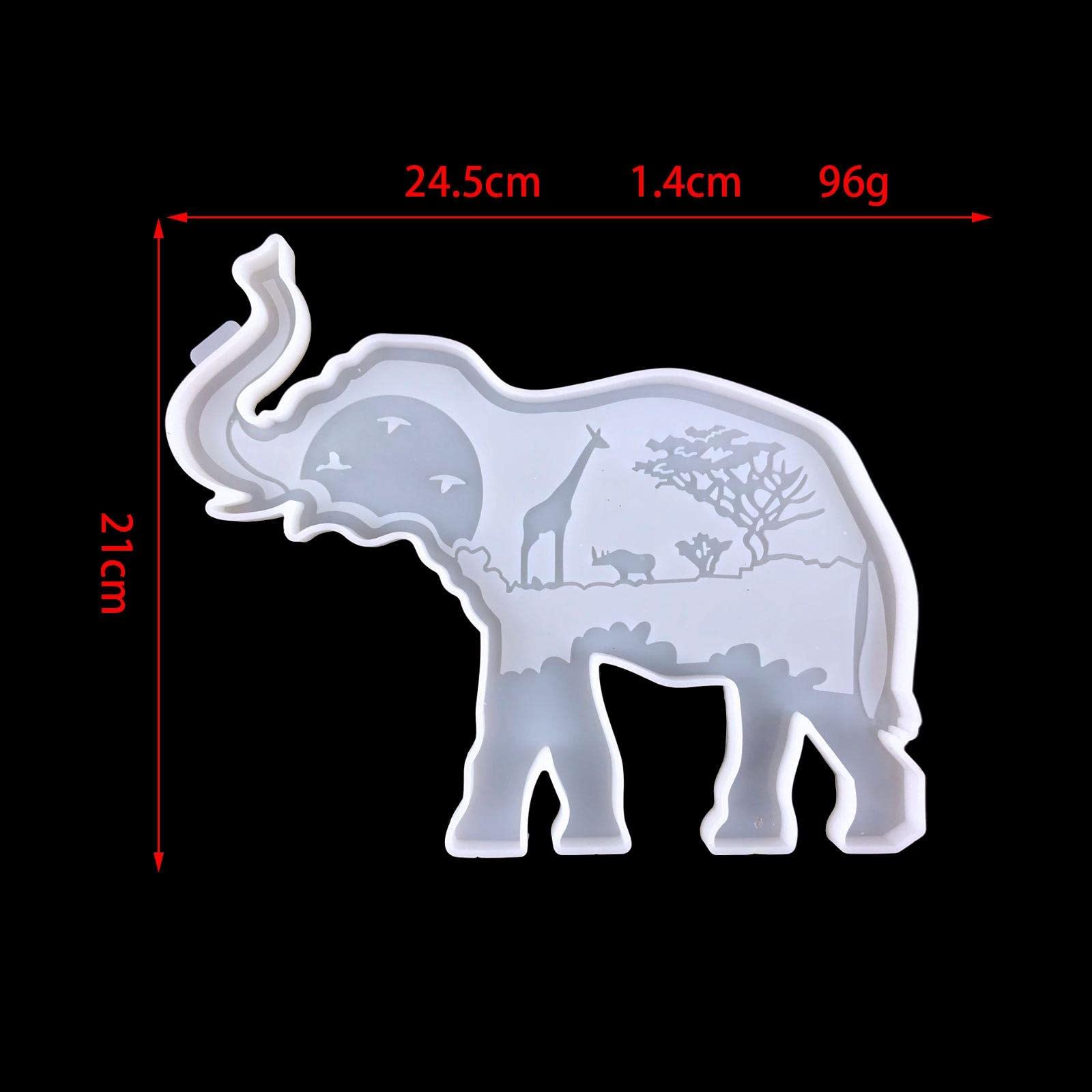 Enakshi Animal-Shaped Silicone Molds - Easy to Demold for DIY Crafts, Resin Art, Soap Making - Perfect for Kitchens, Yards, and Home Decor Projects - Horse, Multi-Purpose Craft Supplies for Baking & Creative Arts