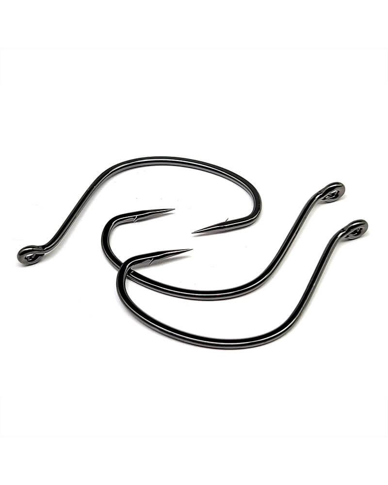 Gamakatsu Shiner Upturned Eye Hooks NS Black - Premium Fishing Hooks for Saltwater & Freshwater Fishing - Perfect for Bass, Trout, and Walleye