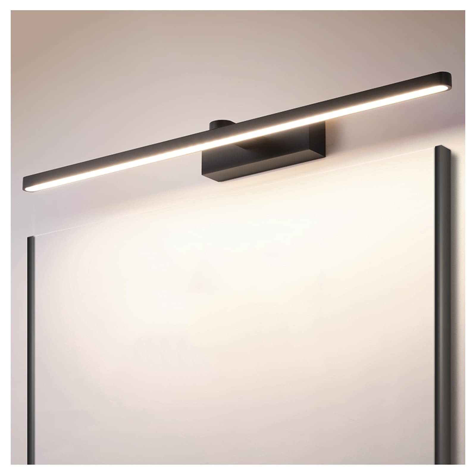 ZCLS 42/62/82cm Modern Vanity Mirror Lights - Waterproof LED Bathroom Lighting, Black Aluminum Post-Modern Design for Dressing Table & Bedroom - Energy Saving, European Style (Perfect for Makeup, Shaving & Home Decor)