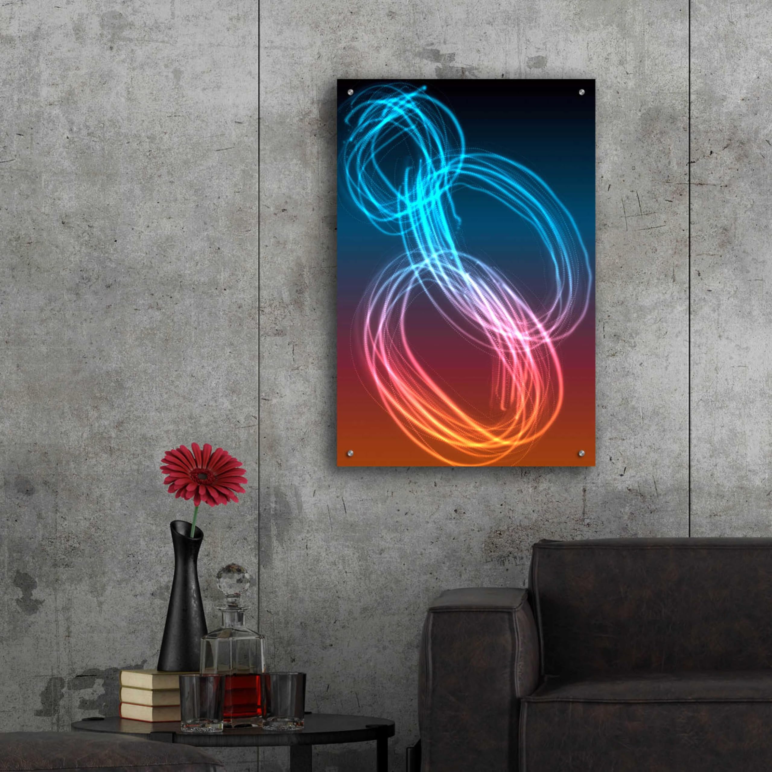 Epic Art 'Mysterious Light 24' by Irena Orlov - 24x36 Inch Acrylic Glass Wall Decor - Modern Abstract Painting for Living Room, Bedroom & Office