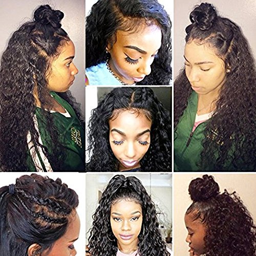 JYZ Full Lace Human Hair Wig - Burmese Wet Curly 14 Inch, 150% Density Raw Hair with Plucked Bleached Knots & Baby Hair | Natural Look for Daily Wear, Cosplay & Special Occasions