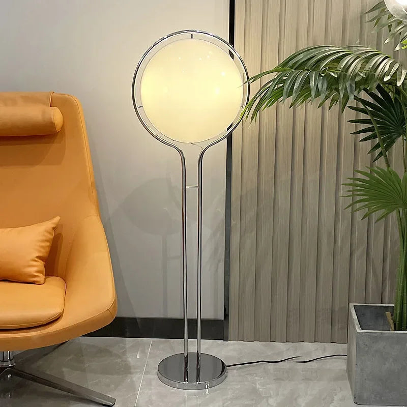 Riley Ball Floor Lamp - Modern LED Standing Light for Living Room, Bedroom & Office - Adjustable Brightness & Warm White Light - Perfect for Reading, Relaxing & Decorating