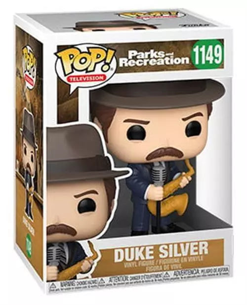 Duke Silver Funko Pop Parks & Recreation Vinyl Figure #1149 with Protector Case - Perfect for Collectors, TV Show Fans & Office Decor