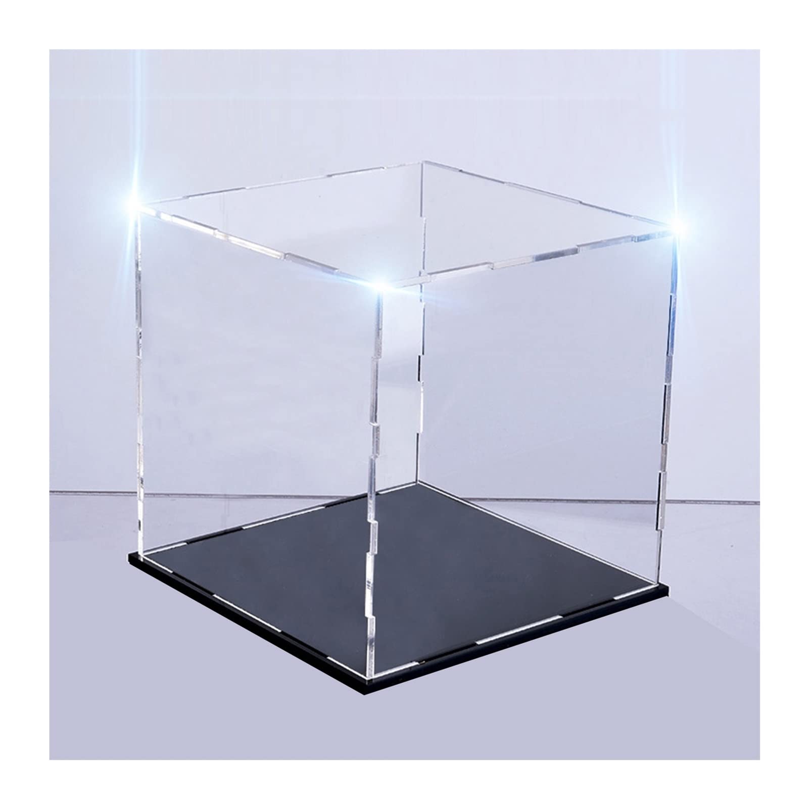 Clear Acrylic Display Case with Removable Lid - Premium Dustproof Protection Box for Collectibles, Action Figures & Toys - Perfect for Showcase, Countertop Display & Storage Organization