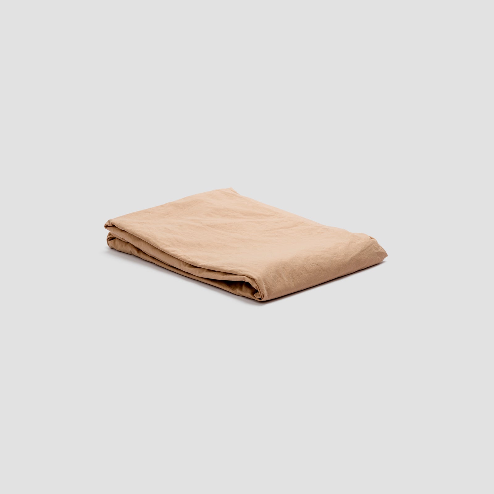 Premium Cafe au Lait Washed Cotton Percale Fitted Sheet - Soft & Breathable Bed Sheet Set for Comfortable Sleep - Perfect for Master Bedroom, Guest Room & Vacation Homes