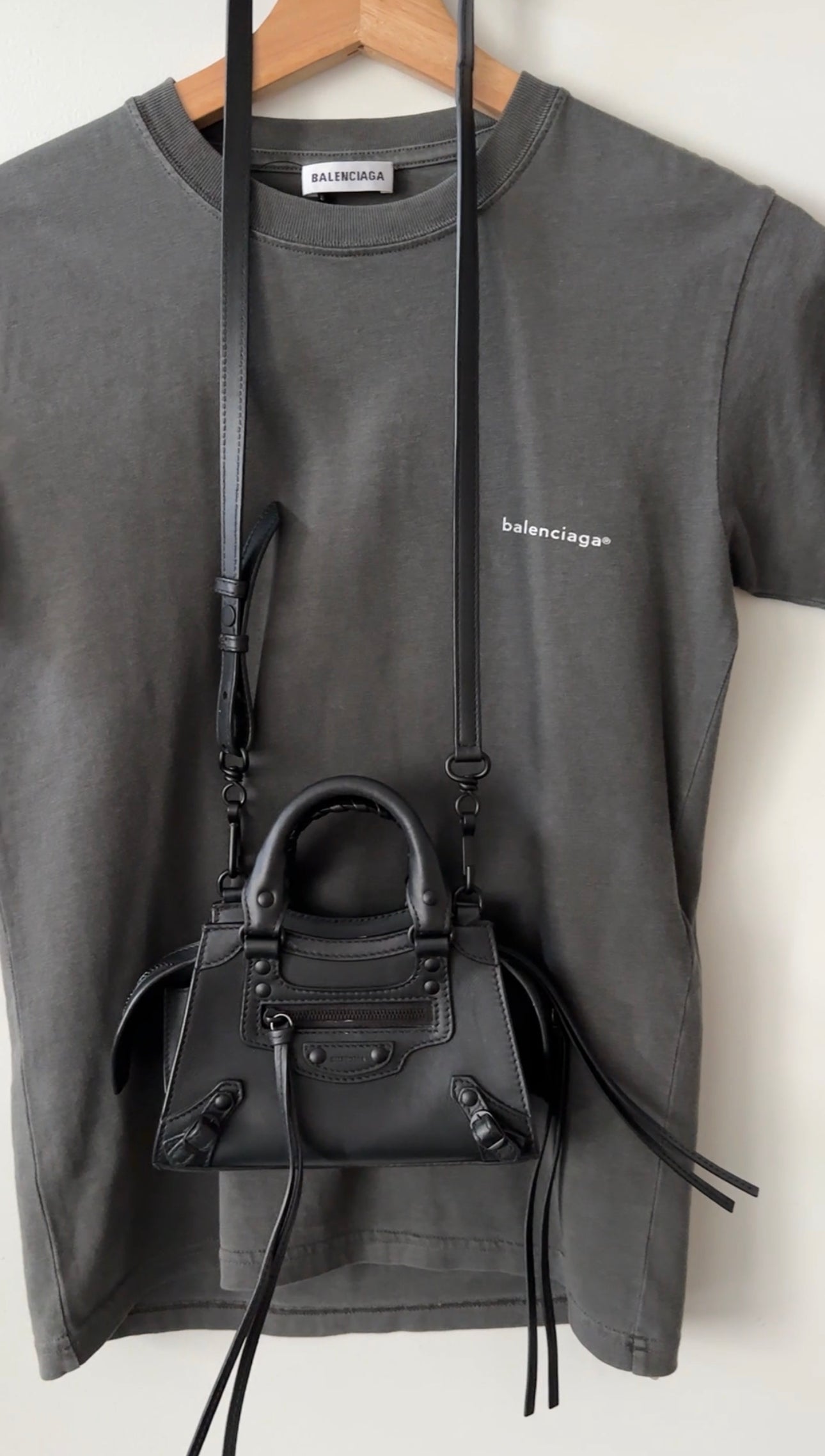 Balenciaga All Black Shadow Neo Nano Micro Bag - Luxury Designer Crossbody Bag for Women | Perfect for Night Out, Party & Travel Accessories