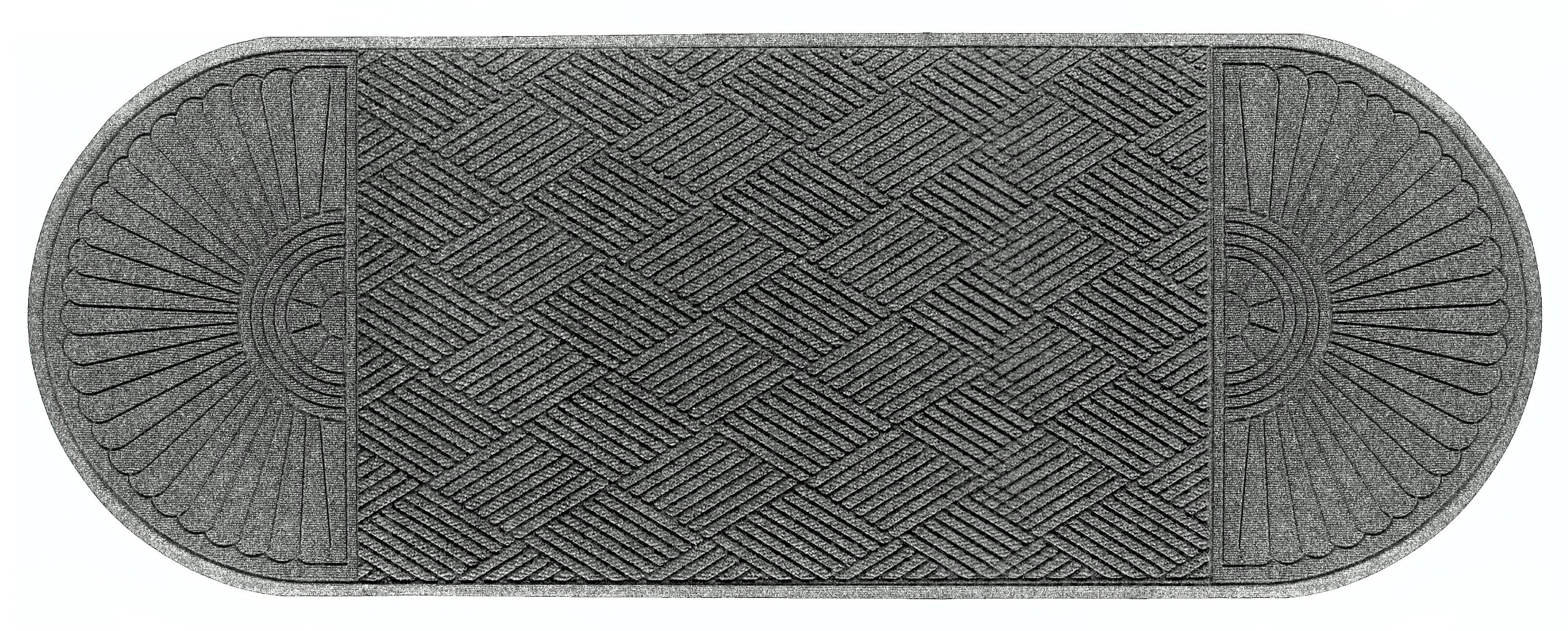 Premium M+A Matting 2249 Waterhog Eco Grand Premier PET Polyester Fiber Doormat - Heavy Duty Indoor/Outdoor Entrance Mat with SBR Rubber Backing, 11.7' x 3' Size, 3/8