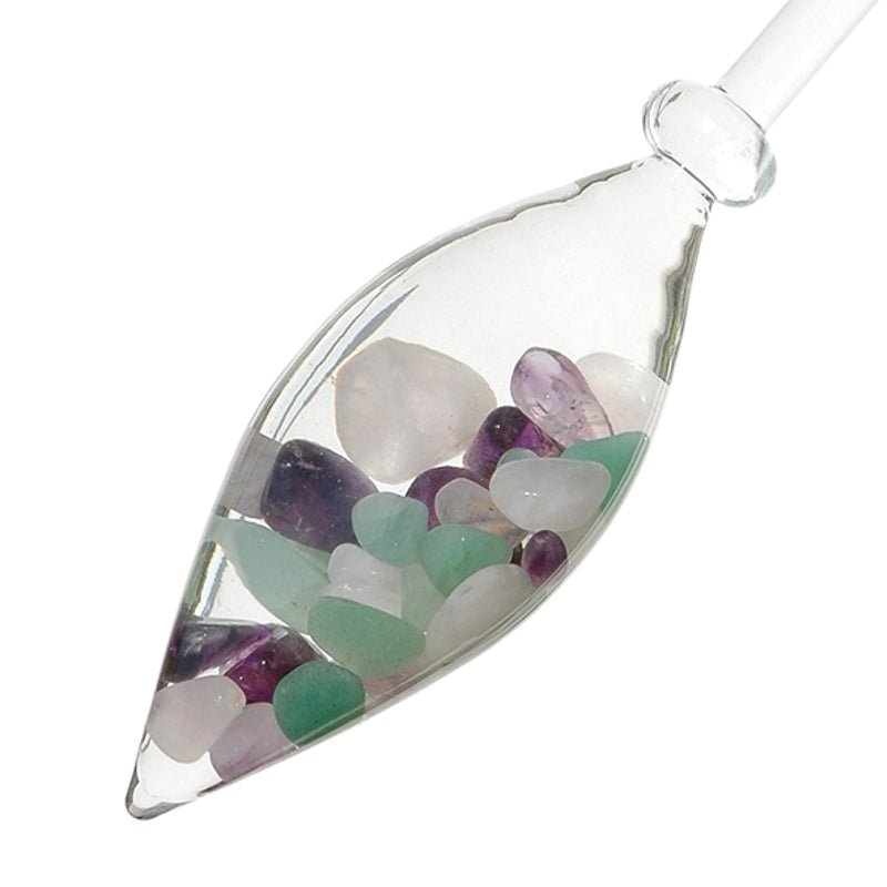 Natural Gemstone Vial Necklace - Healing Crystal Pendant Jewelry for Women - Perfect for Meditation, Yoga & Spiritual Healing