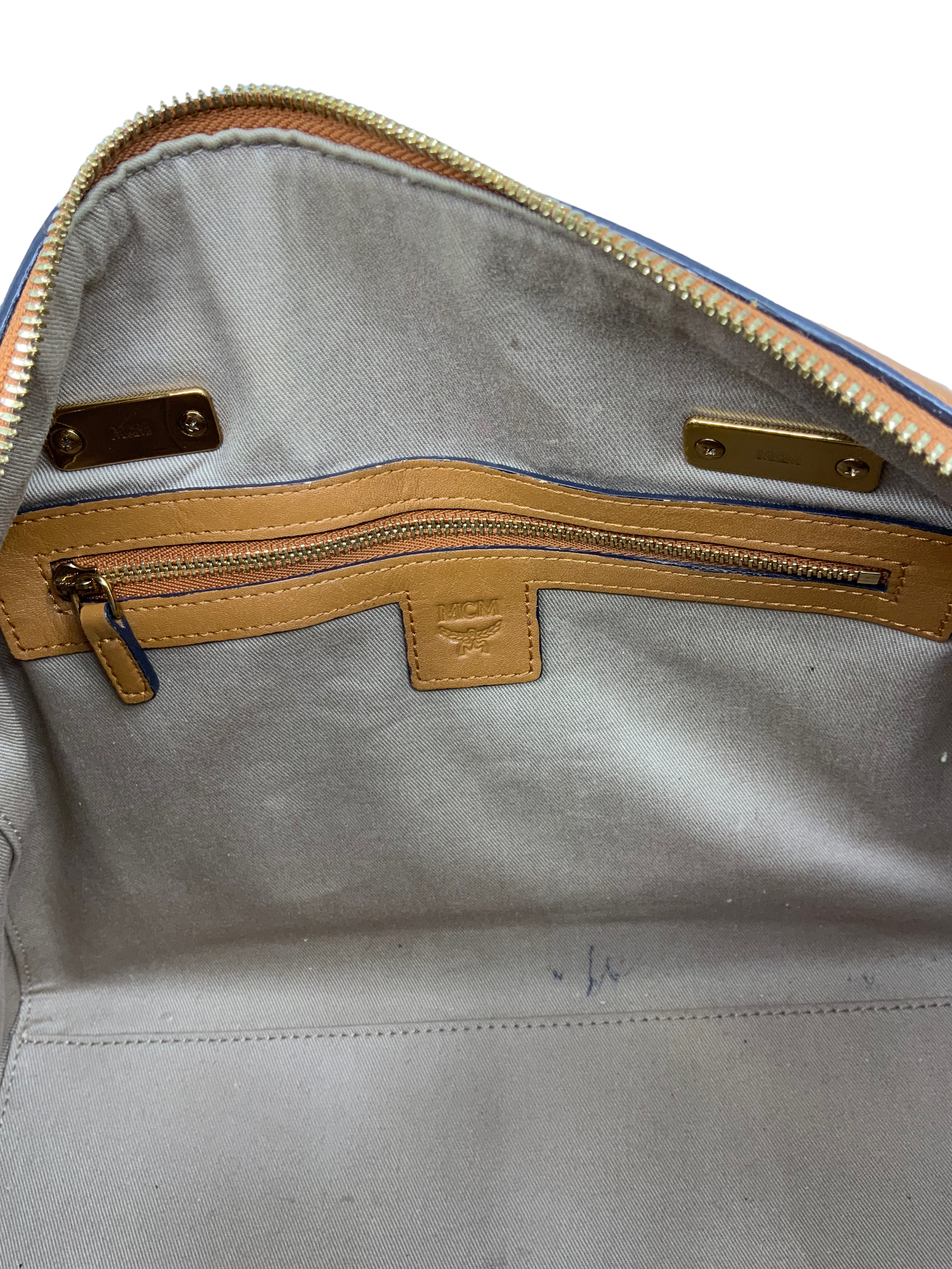 MCM Boston Coated Canvas Bowler Bag for Women | Stylish Designer Handbag | Perfect for Work, Travel & Everyday Use
