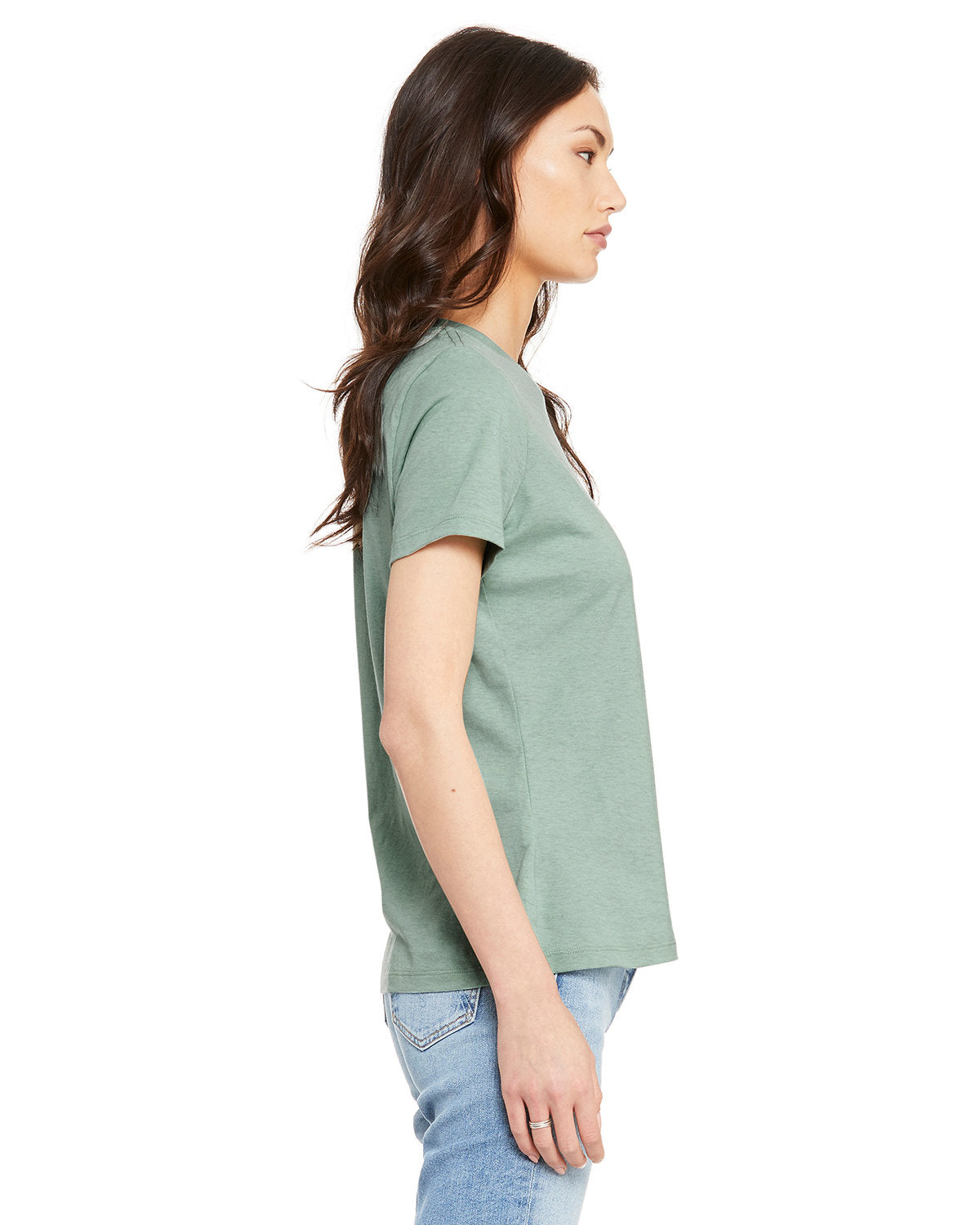 Bella + Canvas 6400CVC Women's Relaxed Fit Heather CVC Short Sleeve T-Shirt - Soft Cotton Blend Tee for Casual Wear, Gym, and Everyday Outfits