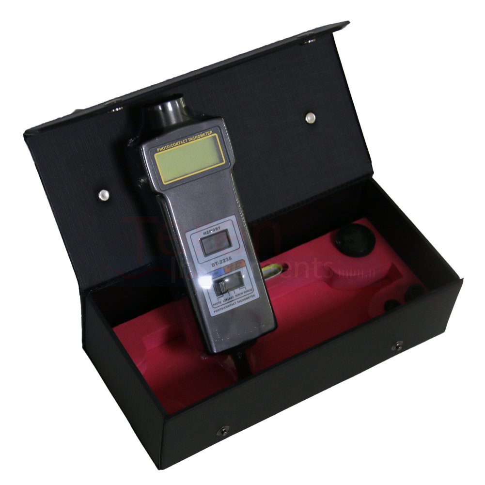 DT-2236 Digital Tachometer - Laser & Contact Photo Tachometer for RPM & Surface Speed Measurement | Perfect for Industrial, Automotive & DIY Projects
