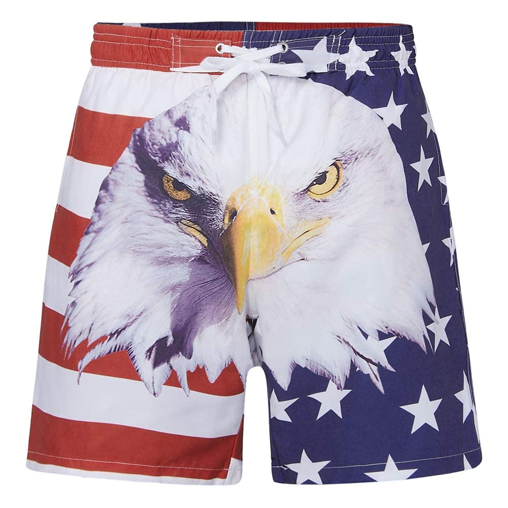 Quick Dry UPF 50+ Boys Swim Trunks - Cool & Funny Beach Surf Shorts for Kids 6-14 Years - Perfect for Swimming, Surfing, and Summer Water Activities