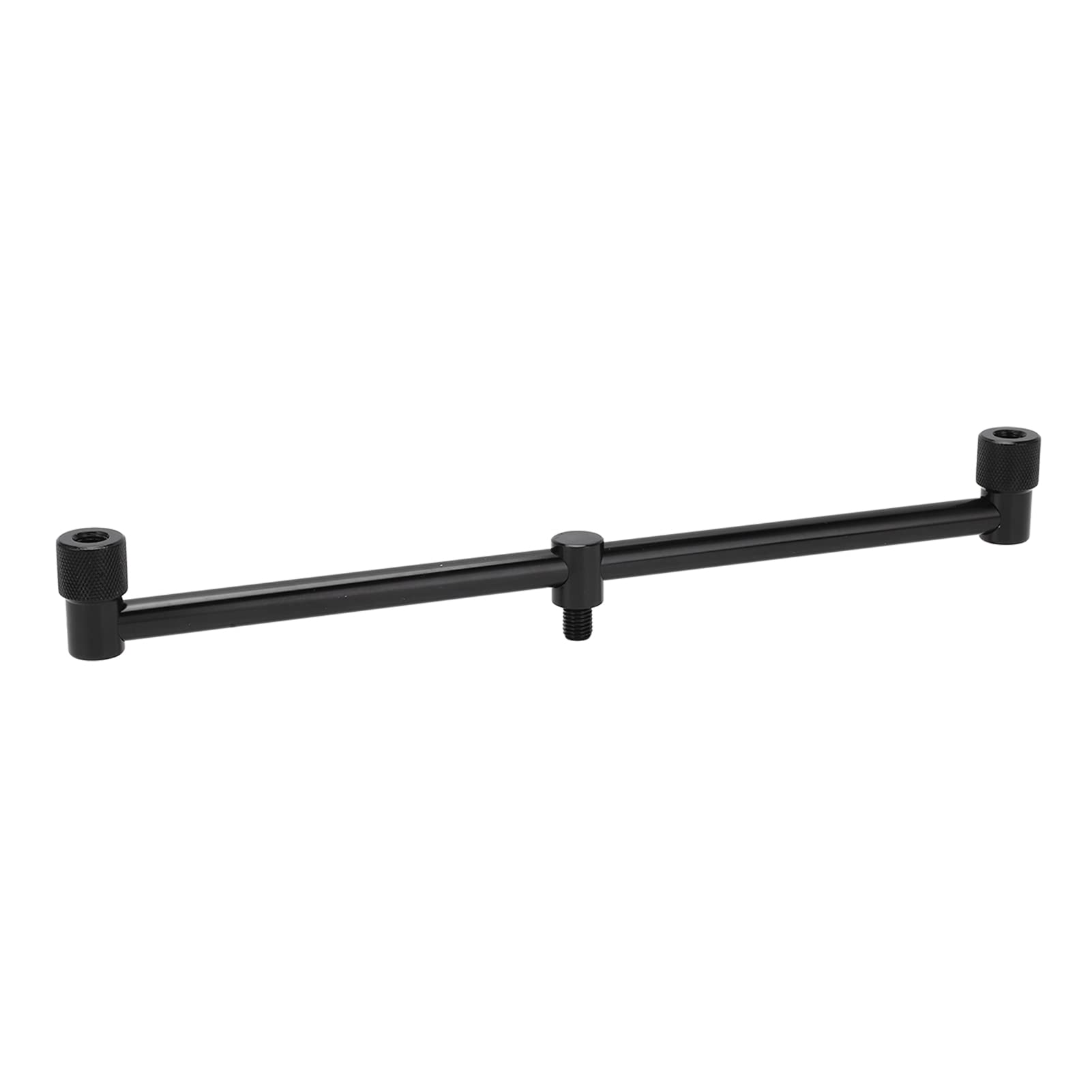 **Jopwkuin Fishing Rod Holder - Portable Black Fishing Pole Stand with Crossbar Bracket (2 Heads, 30cm) - Compact & Sturdy for Outdoor Fishing, Kayak, and Shoreline Angling**