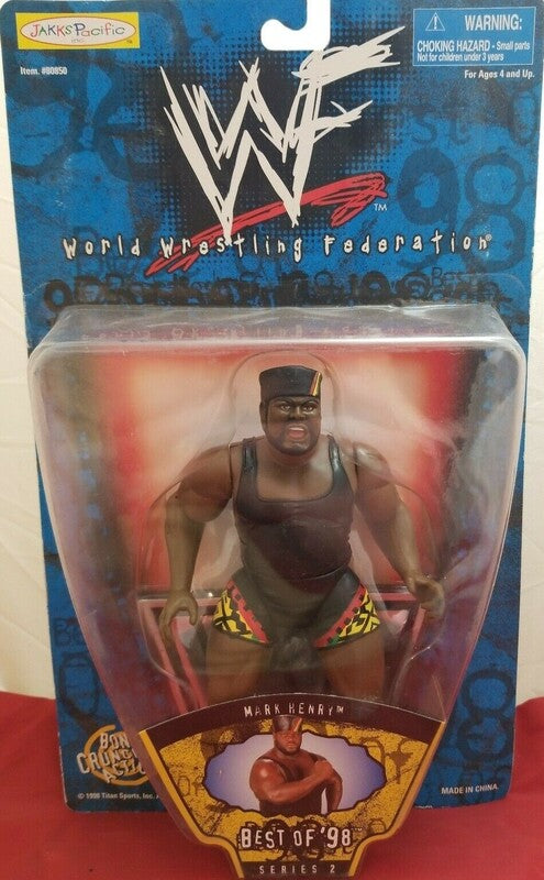 1998 WWF Jakks Pacific Best of Series 2 Mark Henry Action Figure - Exclusive Collectible Wrestling Toy for Fans & Display