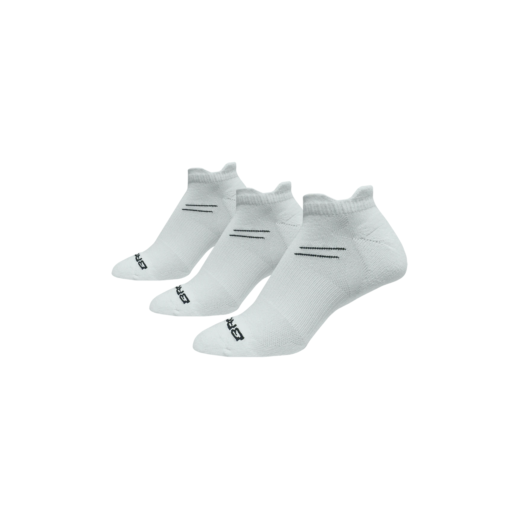 Run In 3 Pack Athletic Socks - 100% Cotton White Sports Socks for Men & Women - Perfect for Running, Gym Workouts and Daily Comfort