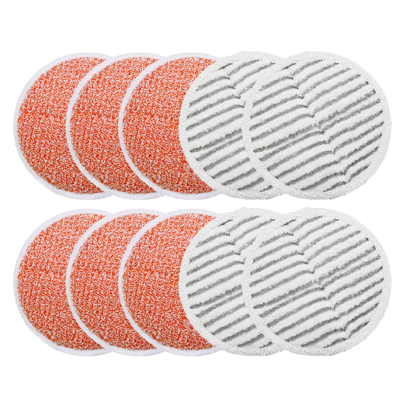 Bissell Spinwave Mop Replacement Pads - 10 Pack Compatible with Spinwave, Crosswave Expert/Pet/Cordless Models 2124, 20393, 2039a, 20399, 2039w, 23159, 23157 - Microfiber Scrub Pads for Hard Floor Cleaning - Perfect for Kitchen, Bathroom & Pet Messes