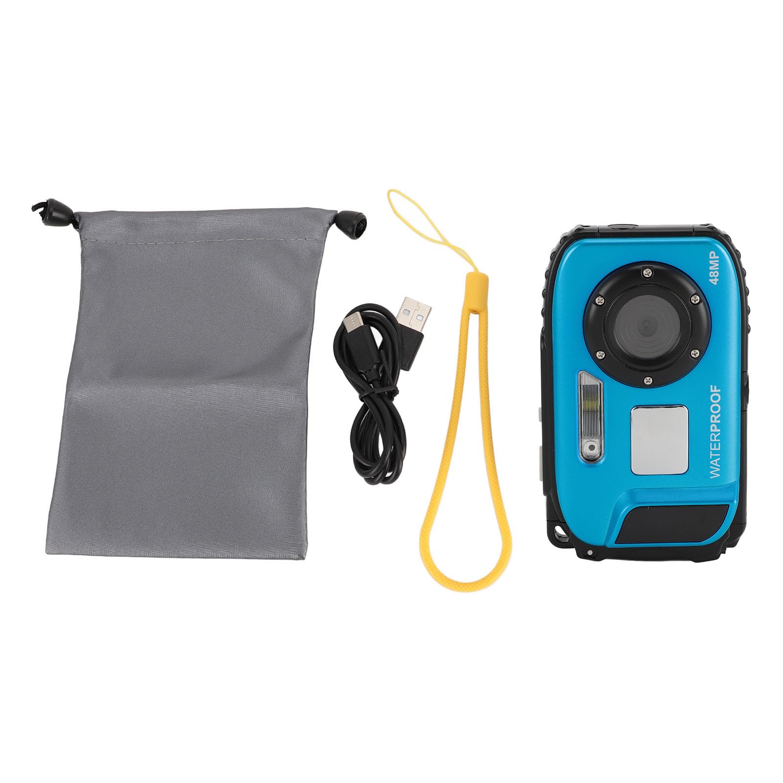 Waterproof Underwater Camera 650mAh - HD Action Camera for Scuba Diving, Snorkeling & Marine Exploration (Blue) - Perfect for Ocean Adventures & Underwater Photography
