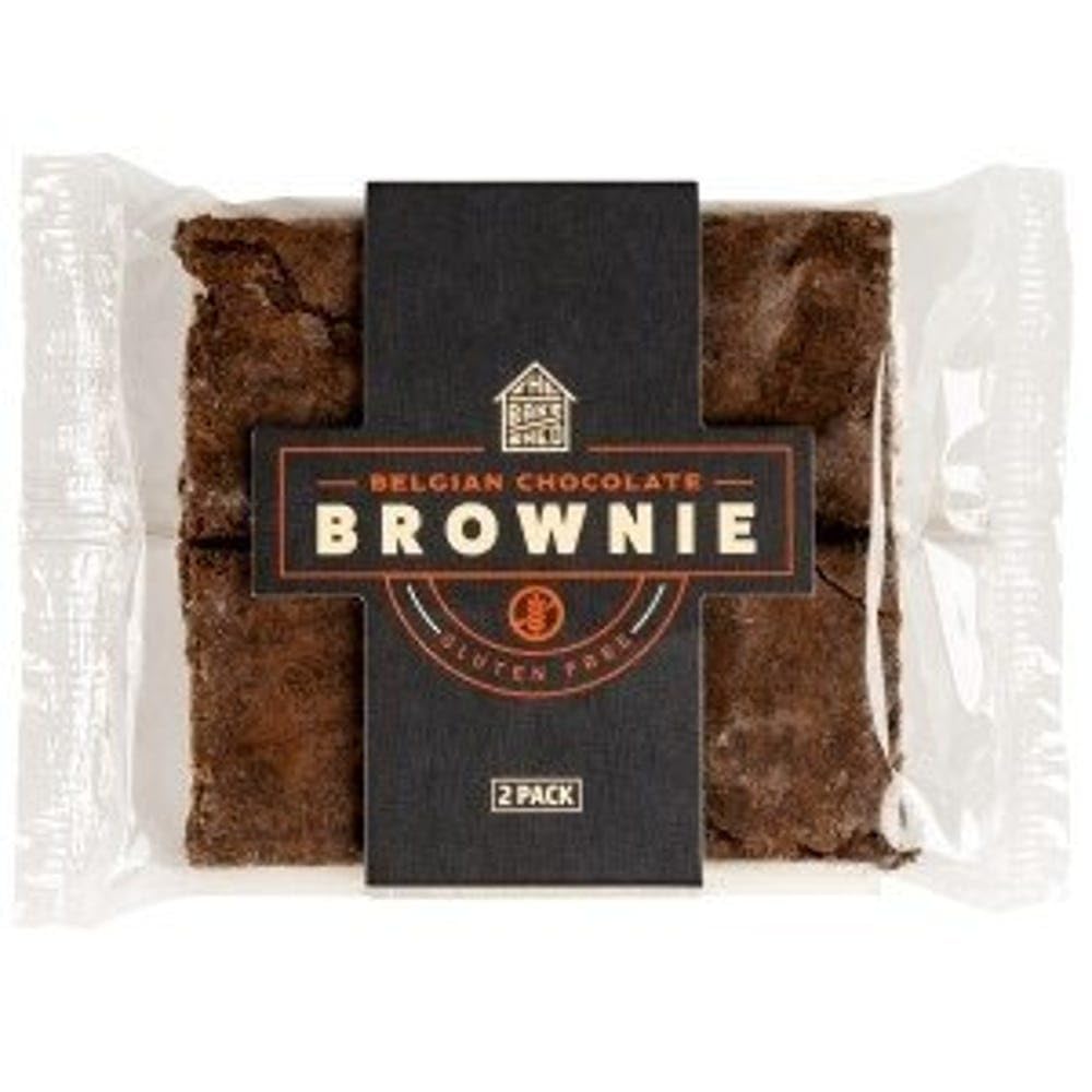 Premium Belgian Chocolate Brownies by The Bake Shed - Case of 32 Individually Wrapped Gourmet Desserts for Parties, Gifts & Office Snacks