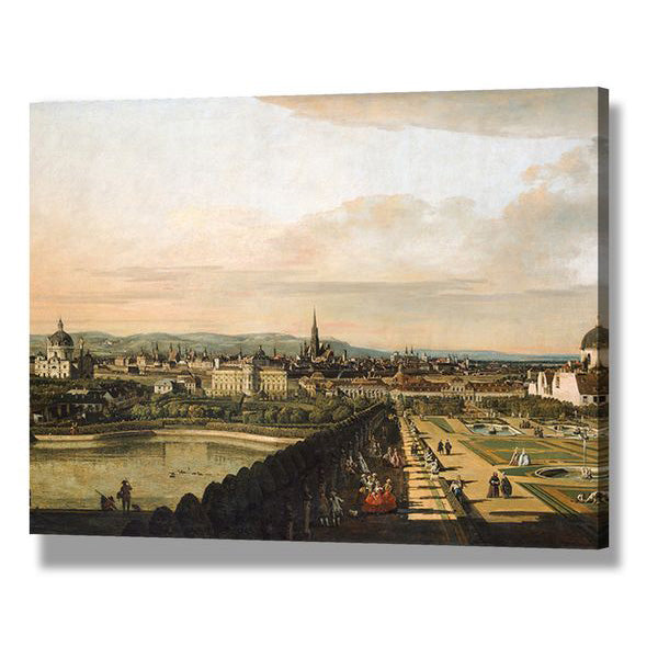 Bernardo Bellotto The Arno in Florence Wall Art Decor for Living Room - Elegant Canvas Print for Home, Office & Gallery Display