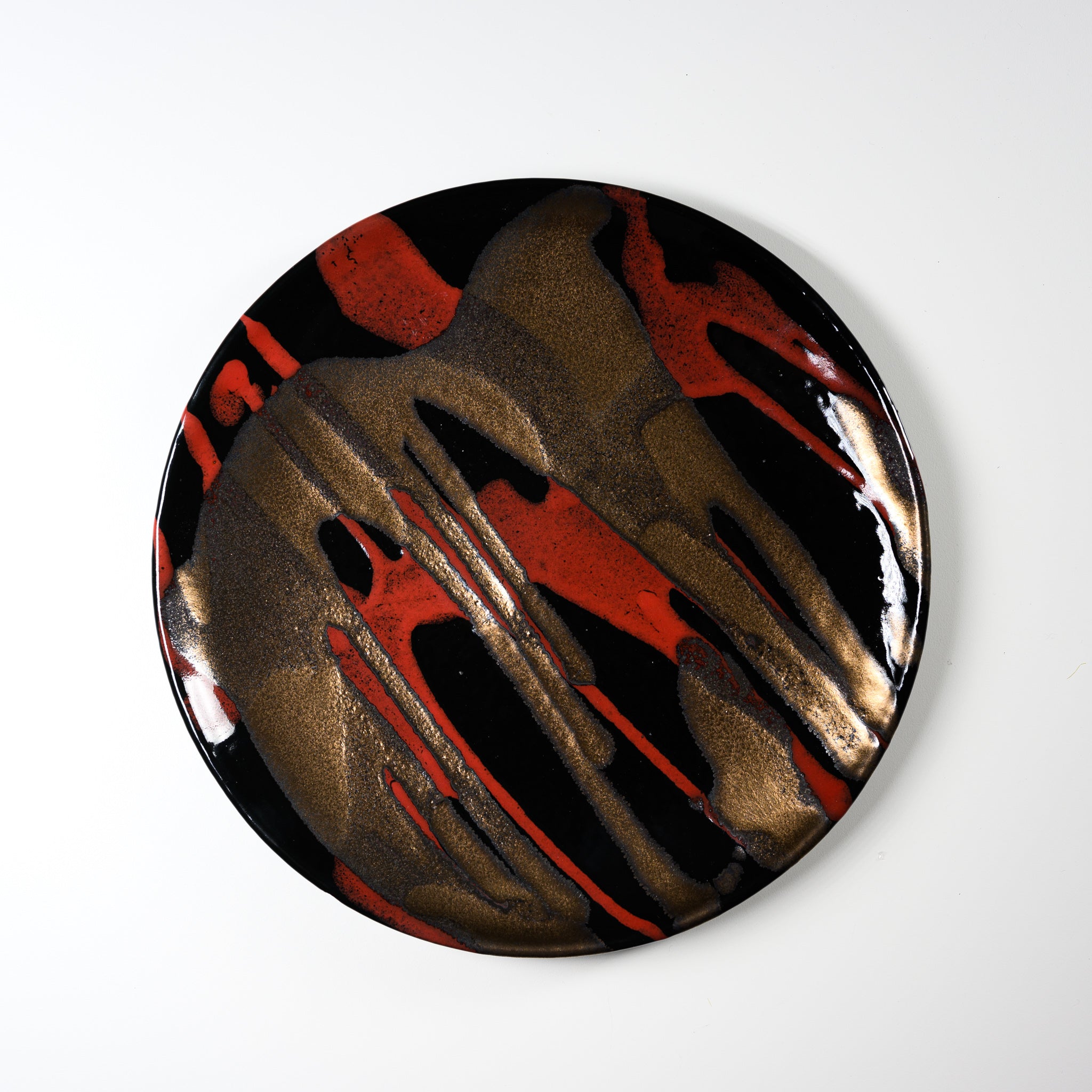 NINSHU Large Decoration Plate 28cm - Japanese Style Ceramic Wall Plate for Home Decor, Perfect for Living Room, Dining Room, and Kitchen Display
