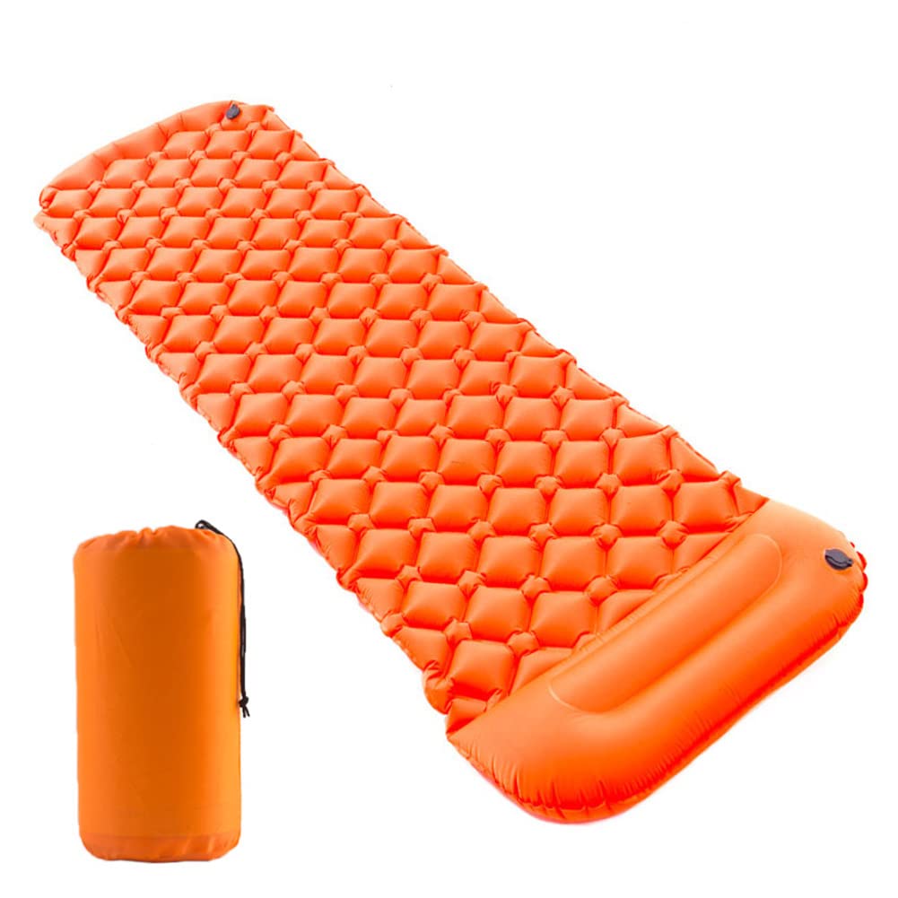 Ultralight Inflatable Camping Sleeping Pad with Pillow - Durable Backpacking Air Mattress for Hiking, Travel & Outdoor Adventures | Perfect for Camping, Backpacking, RV Trips & Guest Beds