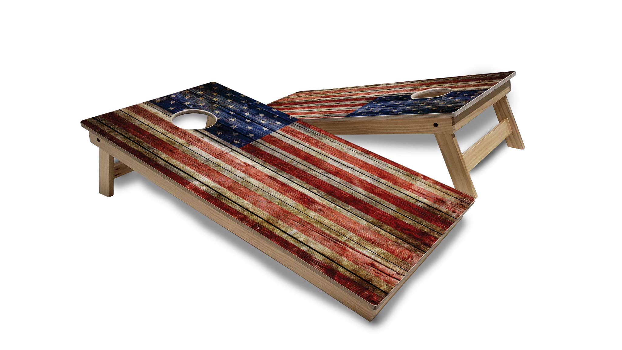 Premium Tournament Grade Cornhole Game Set - 2 Professional 4'x2' Regulation Baltic Birch Boards, 8 Cornhole Bags & Carrying Case (LED Lights Option) - Perfect for Tailgating, Backyard Parties & Outdoor Events