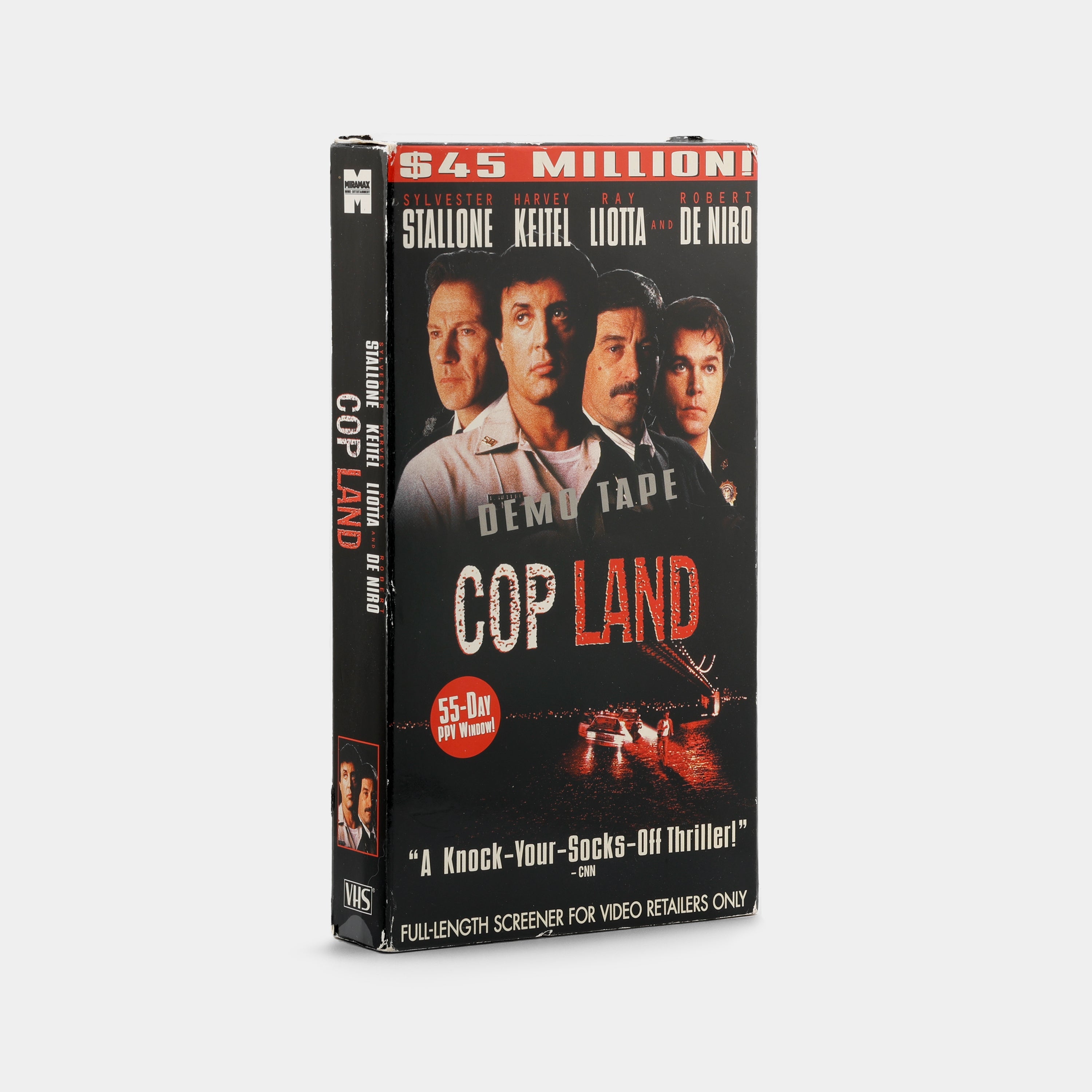 Cop Land (Demo Screener for Video Retailers) VHS Tape - Classic 90s Crime Drama Movie for Collectors & Vintage Film Enthusiasts - Perfect for Home Theater Nights & Nostalgic Movie Marathons