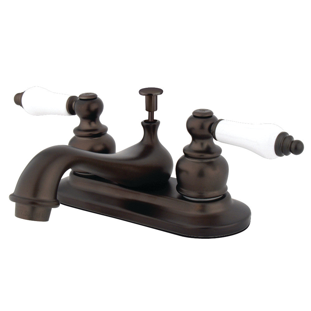 Kingston Brass KB604B 4-Inch Centerset Bathroom Faucet - Chrome Finish, Single Handle for Sink & Vanity, Perfect for Modern Bathroom Renovation