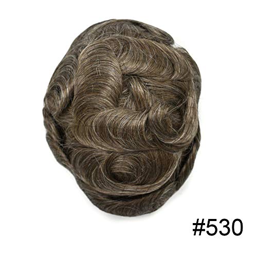 #530 5# MEDIUM LIGHT BROWN WITH 30% SYNTHETIC GREY-100% medium light to medium density