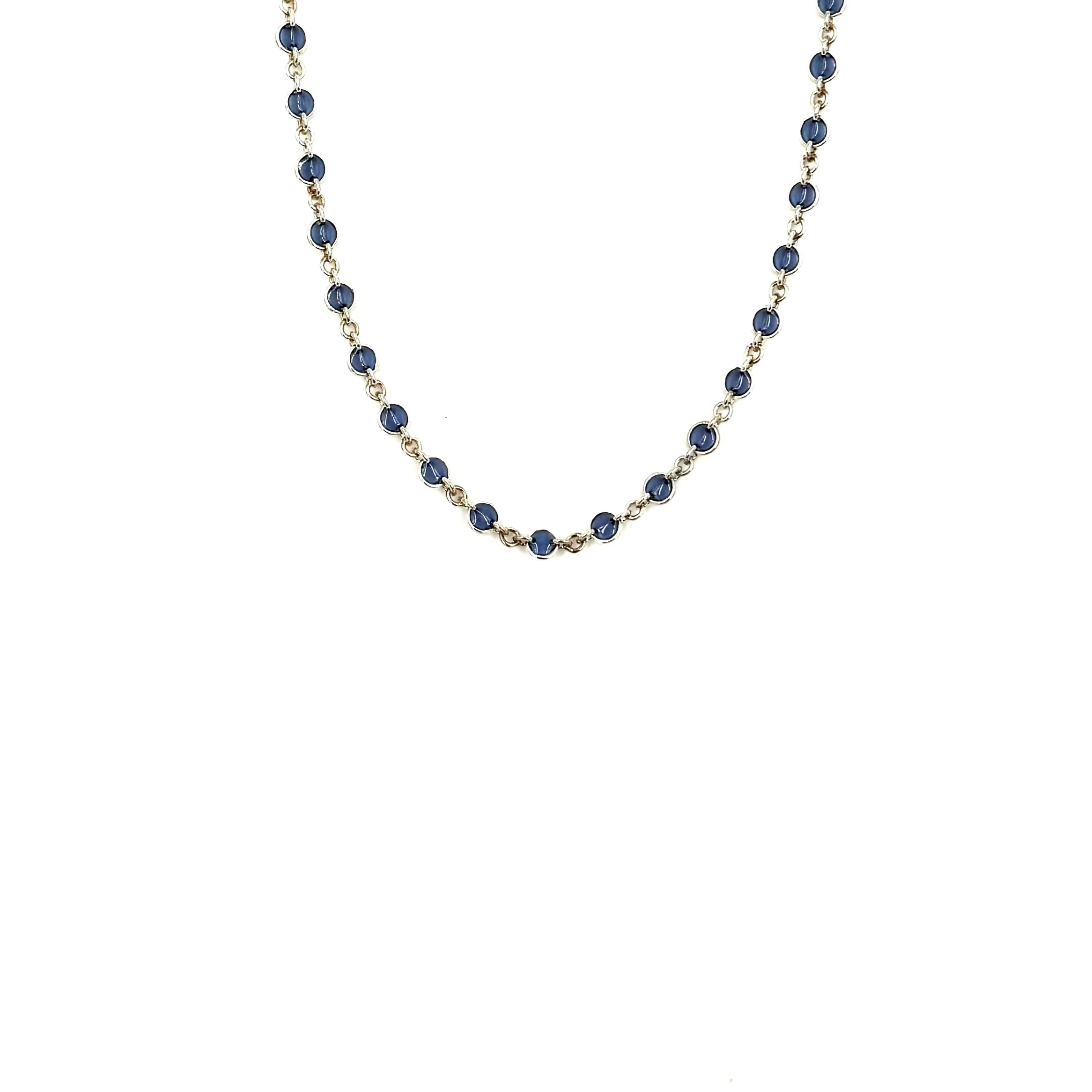 Ashley Gold Sterling Silver Wire Wrapped Bezel Set Enamel Necklace - Elegant Layering Jewelry for Everyday Wear & Special Occasions
