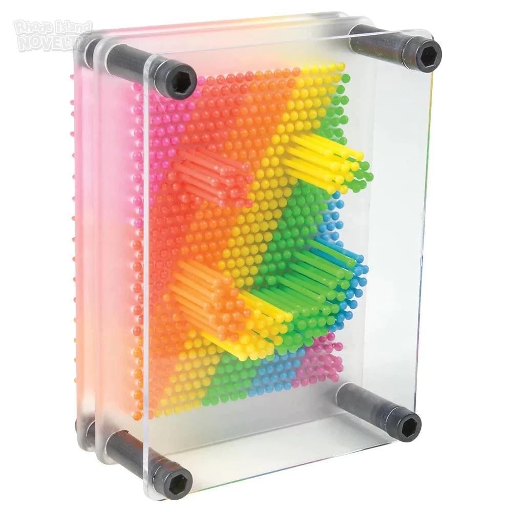 5 Pack Rainbow Pin Art Game - Fun Sensory Toy for Kids & Adults - Stress Relief, Creativity & Learning Activity for Home, Office & Classroom