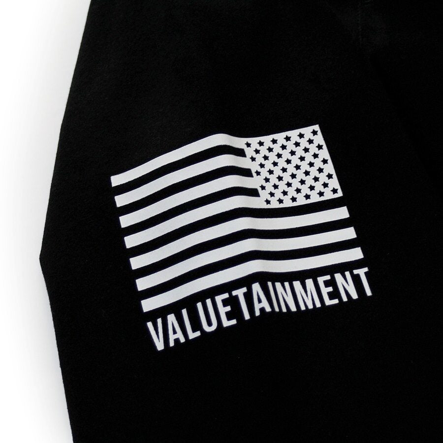 Angry Patriot Black Long Sleeve Lightweight Hoodie for Men - Comfortable Pullover Sweatshirt for Outdoor Activities & Casual Wear