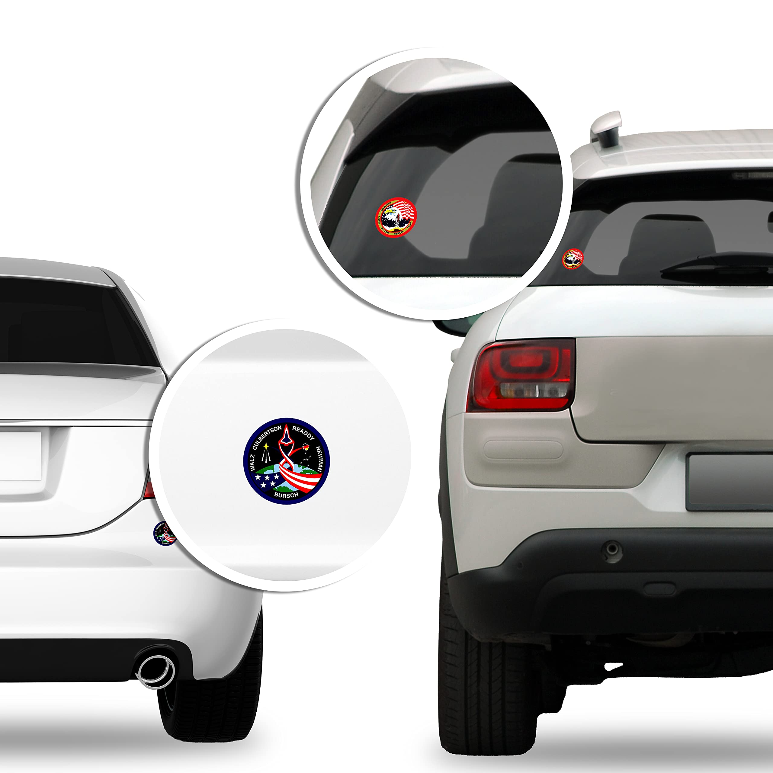 Apollo Mission Stickers Set - 15 NASA Space Shuttle Vinyl Decals (3.5 inch) for Laptop, Cell Phone & Scrapbooking - Made in USA | Space Enthusiast Gifts & DIY Craft Supplies