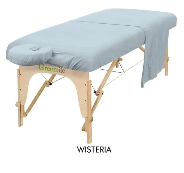 3-Piece Flannel Massage Table Sheet Set - Soft & Durable for Spa, Salon, and Home Massage Therapy Use