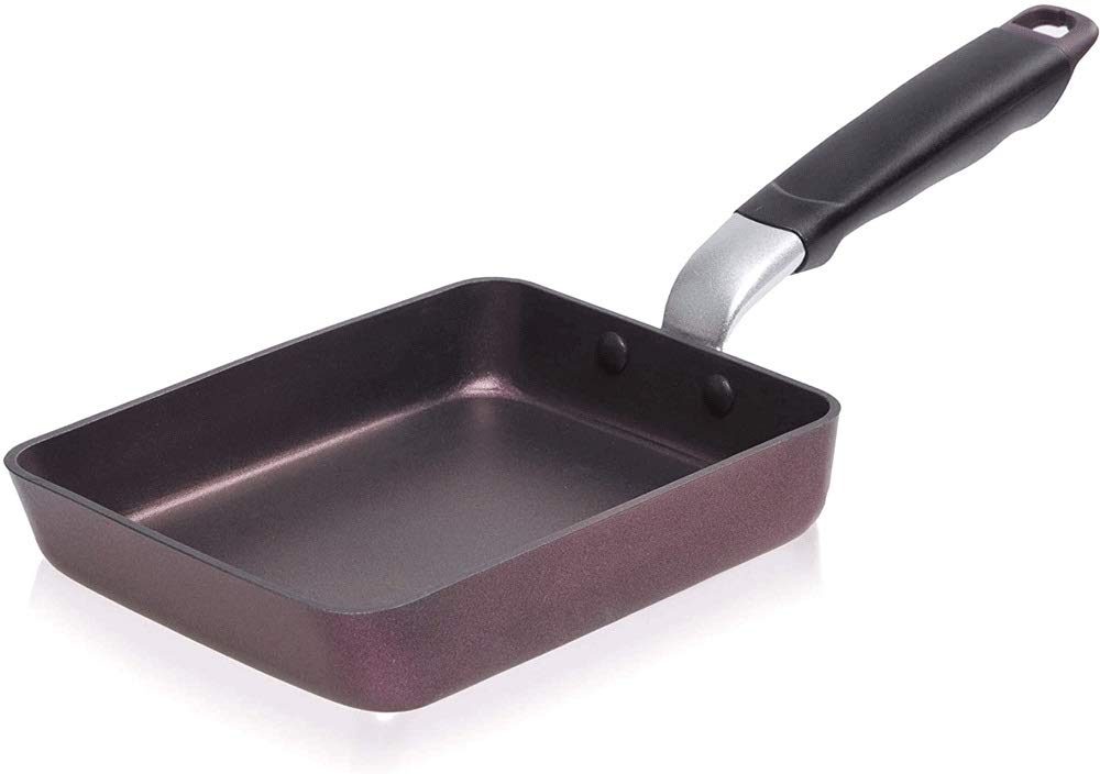 HOLPPO Tamagoyaki Japanese Omelette Pan - Non-Stick Egg Frying Pan with Induction Compatible Coating | Perfect for Making Japanese Rolled Omelette, Breakfast Eggs & Pancakes | Ideal for Home Cooking & Professional Kitchens