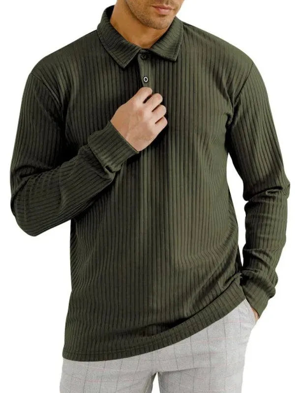 Premium Solid Polyester Polo Shirt for Men - Comfortable All-Season Casual Wear - Perfect for Office, Golf & Everyday Outfits