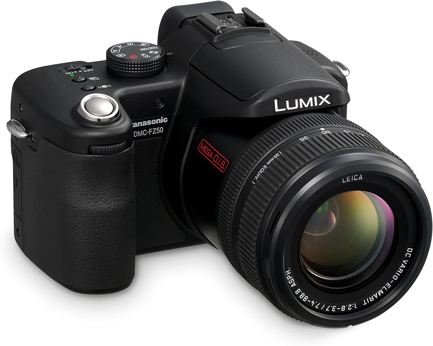 Panasonic DMC-FZ50 12MP Digital Camera with 12x Optical Zoom - Black | Perfect for Travel Photography, Wildlife Shots & Vlogging