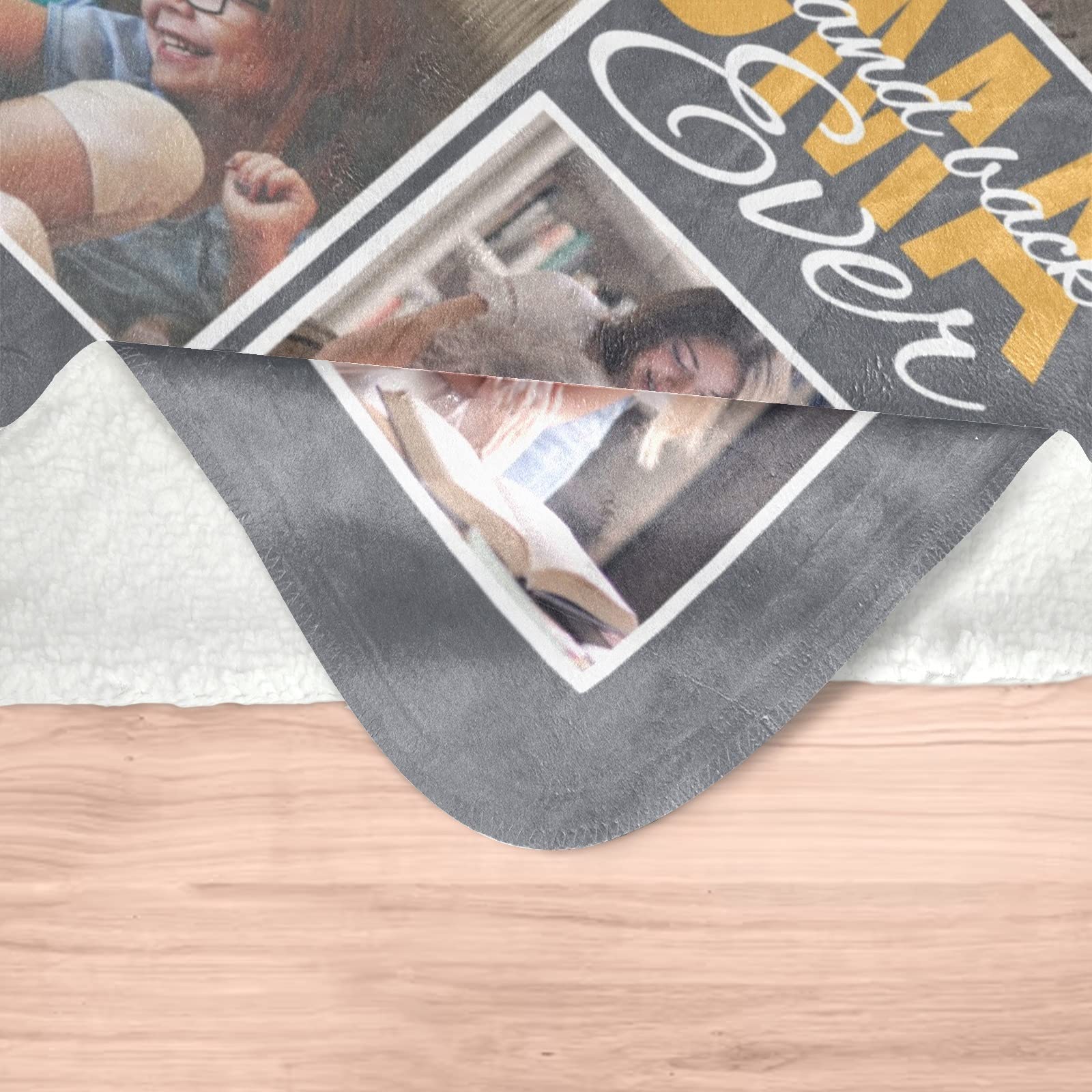 Custom Photo Blanket - Personalized Picture Blanket with Your Design - 30x40 Inch Sherpa Fleece - Perfect Gift for Mom, Dad, Kids, Couples, Friends & Family - Birthday, Anniversary, Christmas Gift Idea - Cozy Home Decor & Thoughtful Present