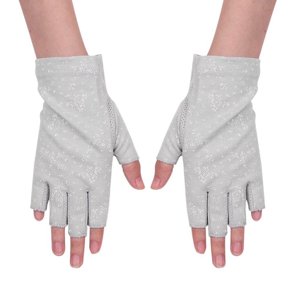 UV Protection Fingerless Driving Gloves for Women - Non-Slip Sunblock Gloves for Summer, Outdoor Activities & Daily Commute