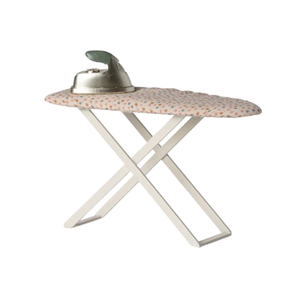Maileg Miniature Mouse Ironing Board & Iron Set - Pretend Play Toy for Kids, Dollhouse Accessories - Perfect for Imaginative Play & Role-Playing Games