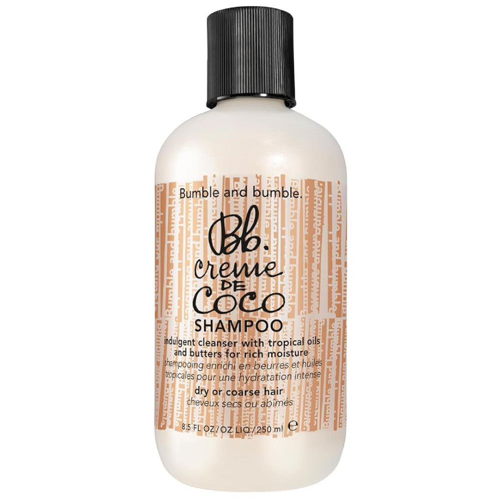 Bumble and Bumble Creme De Coco Shampoo 8.5 oz - Nourishing Coconut Hair Shampoo for Dry & Damaged Hair - Perfect for Daily Use & Salon-Quality Results at Home