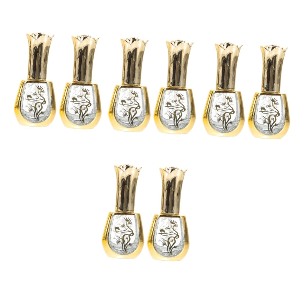 POPETPOP Portable 8-Piece Travel Perfume Bottle Set - Refillable Cosmetic Spray Containers for Mini Perfumes & Terrariums | Perfect for On-the-Go, Gym, Travel & Daily Use