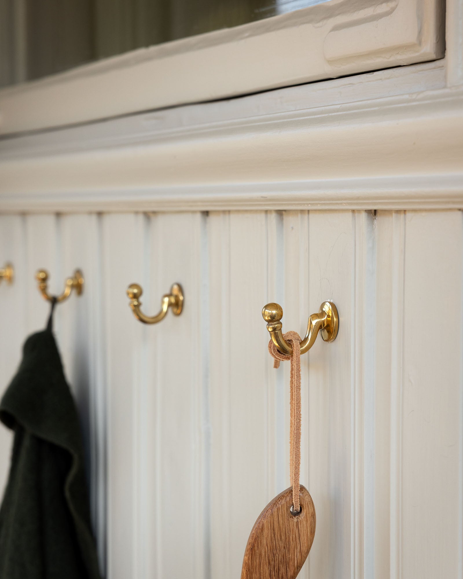 Brass Single Hook - Heavy Duty Wall Hooks for Hanging Coats, Hats & Keys - Perfect for Entryway, Bathroom & Garage Organization