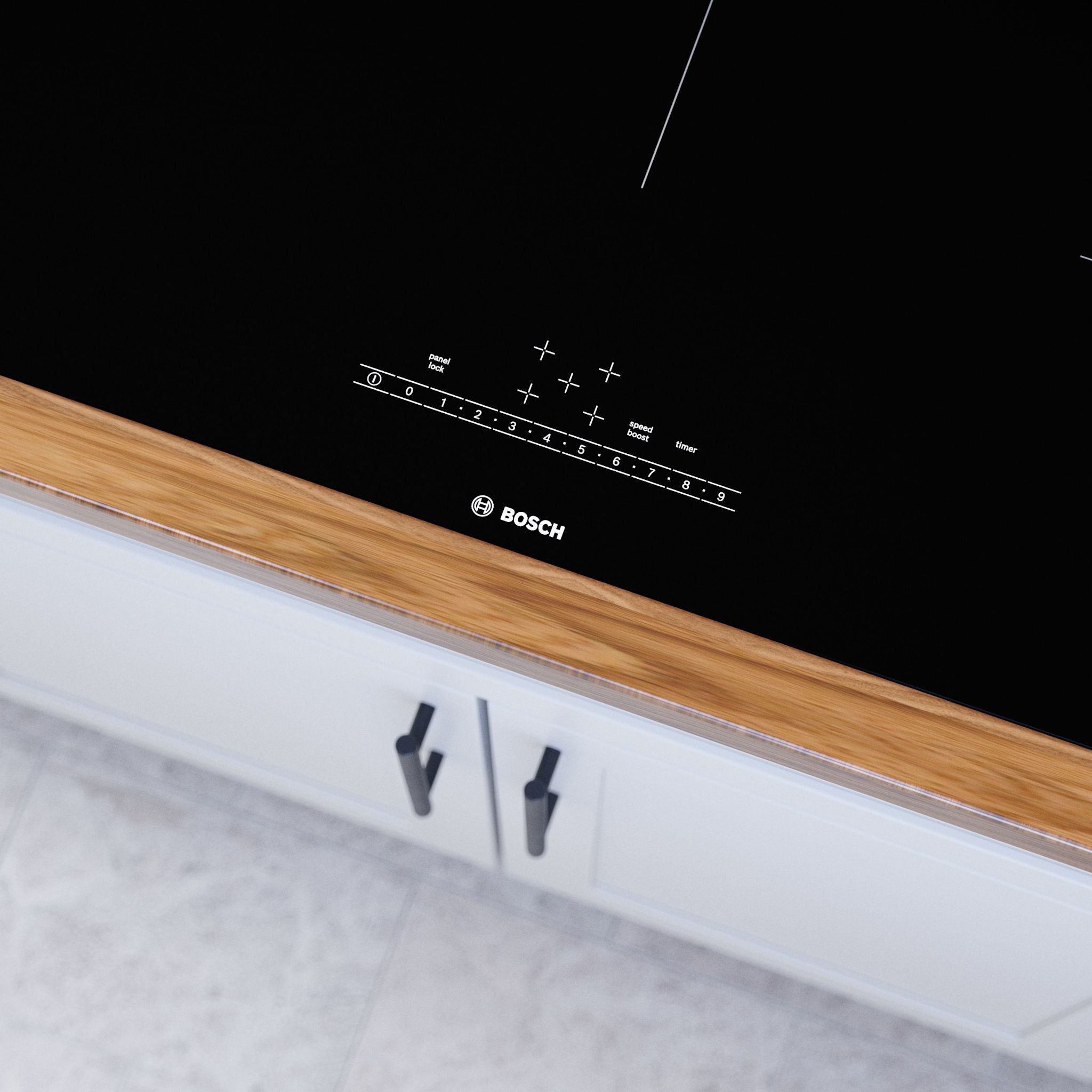 Bosch 36-Inch Induction Cooktop NIT5660UC - Black Stainless Steel | Fast Heating, Energy Efficient | Perfect for Modern Kitchens & Professional Cooking