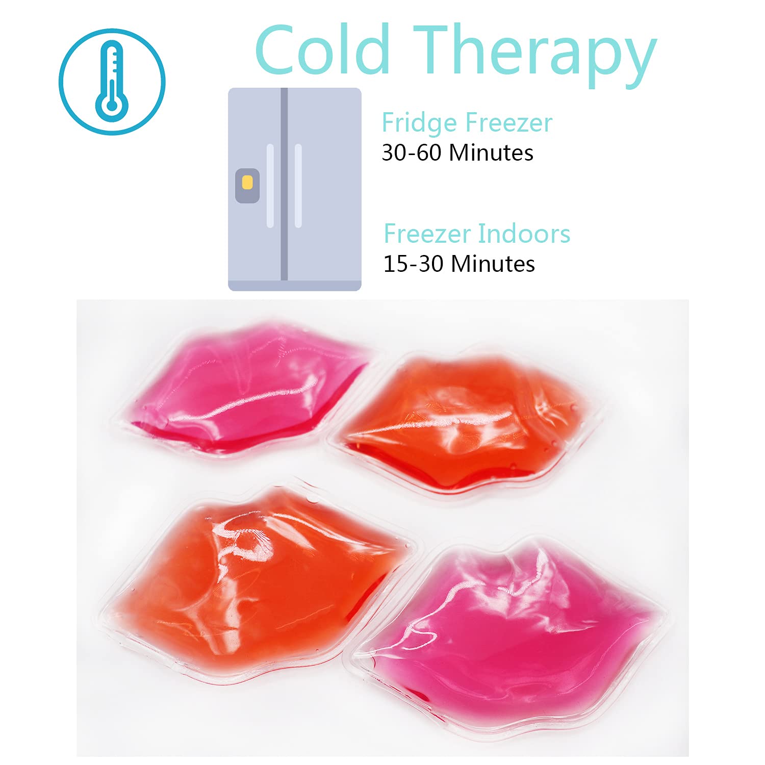20 Pack Small Ice Packs for Lips - Cooling Relief for Lip Fillers, Injections, Bruises & Injuries | Perfect for Post-Procedure Care, Swelling Reduction & Pain Relief